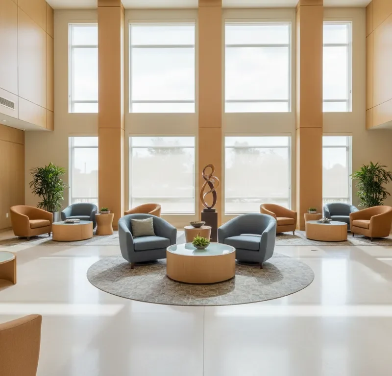 Modern memory care community interior used during a memory care tour to build family trust