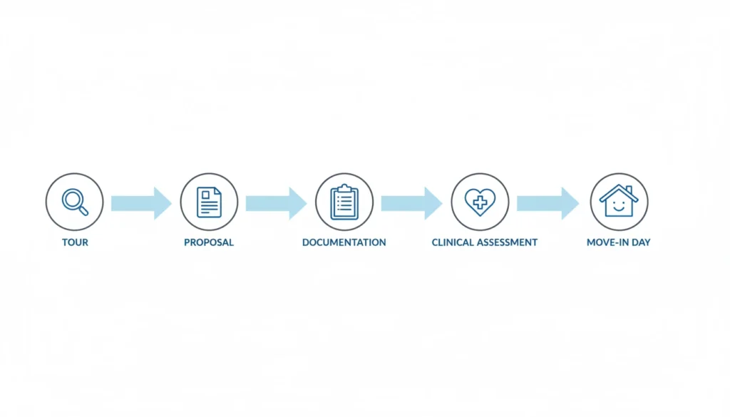 Optimizing the memory care move-in process with a streamlined workflow from tour to move-in day.