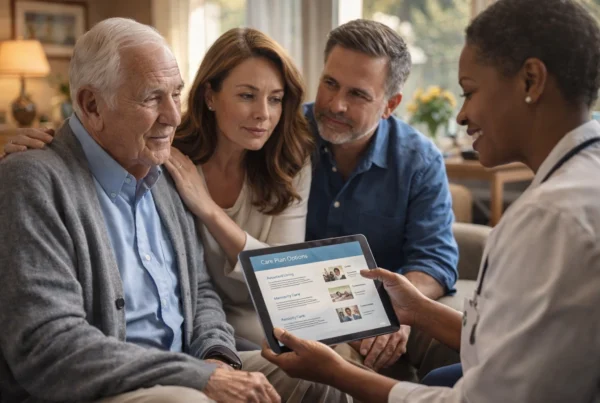 family consulting senior living advisor about care options